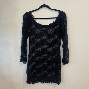 Lace Lingerie Midi Dress Cover Up